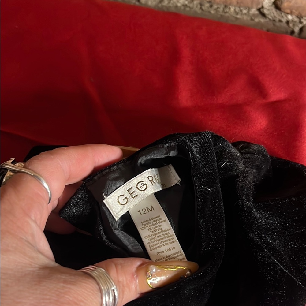 George Black Velvet Dress